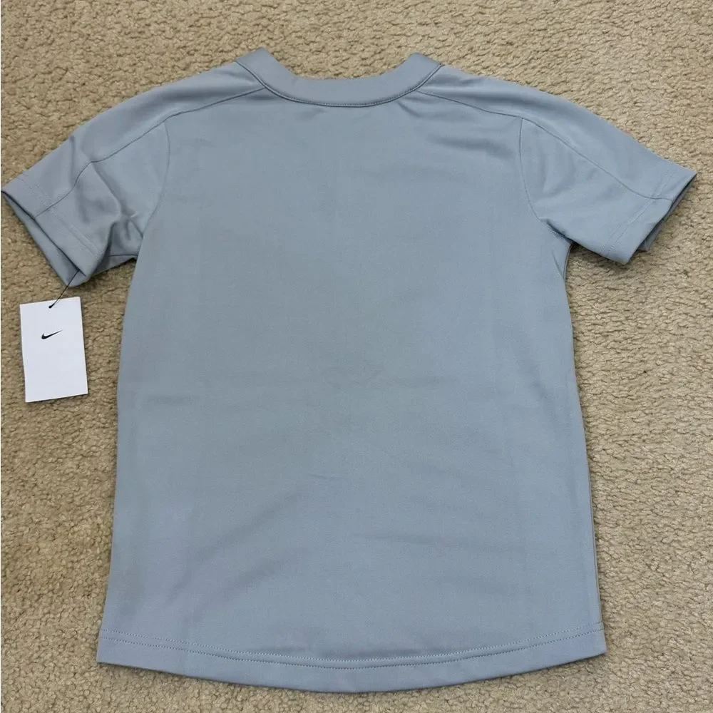 NWT Nike Athletics Big Kids' (Boys') Dri-FIT Baseball Jersey Button Down TShirt